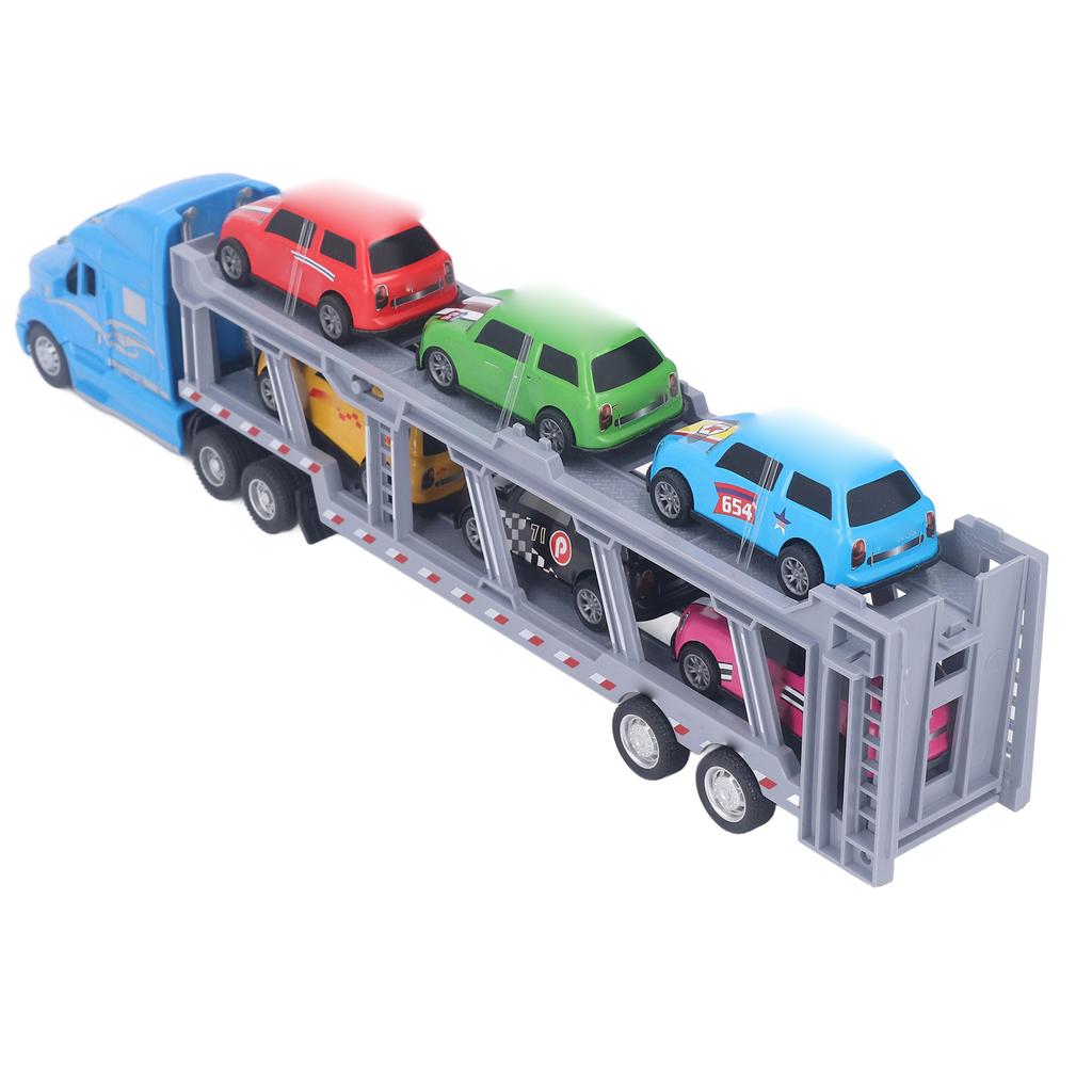 Transport Truck Toy 1/48 Scale Simulation Pull Back Collectible Cars Carrier Truck Set for Boys
