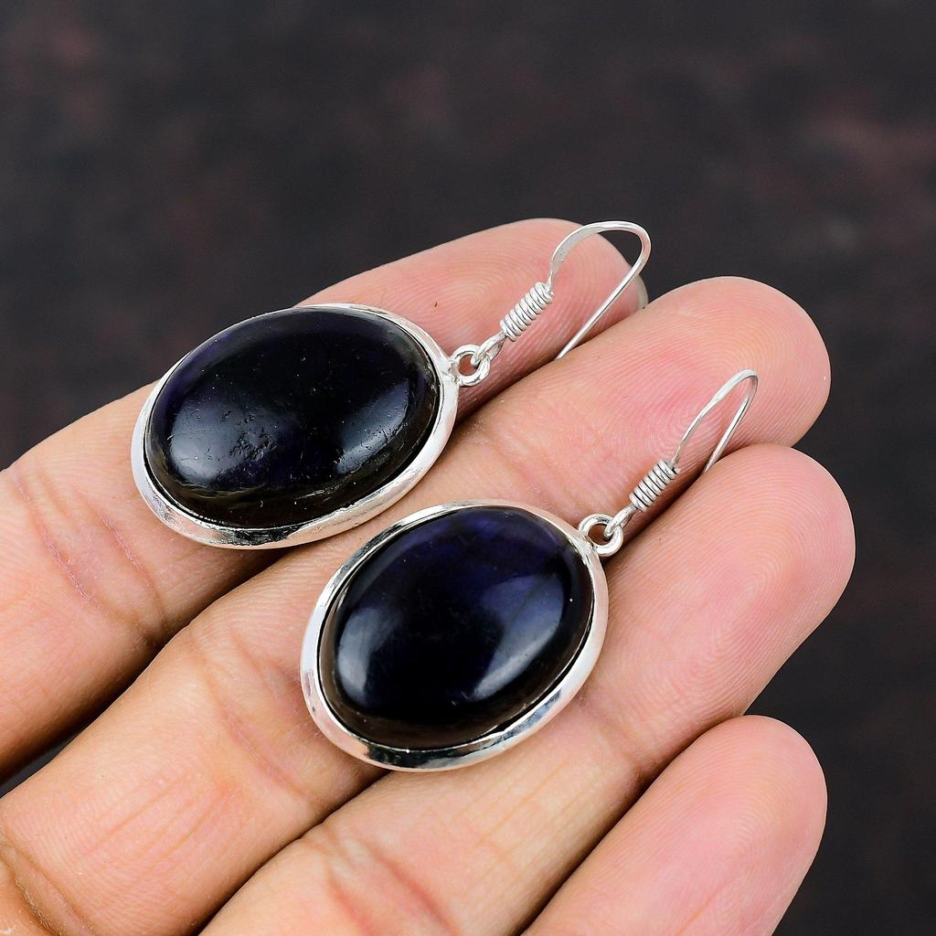 Blue Fire Labradorite Earring Handmade Boho Jewelry 925 Sterling Silver Earrings Original Gemstone Earring Beautiful Jewelry Gift For Friend