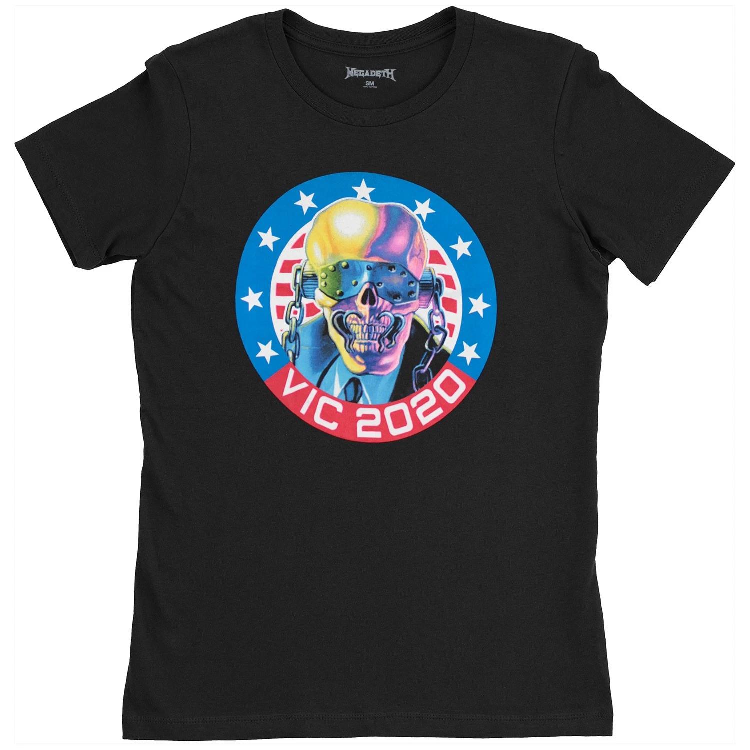 Men s Megadeth Vic 2020 T-shirt Small Black S