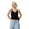 Jack Wills Womens/Ladies Frill Cropped Spaghetti Strap Camisole