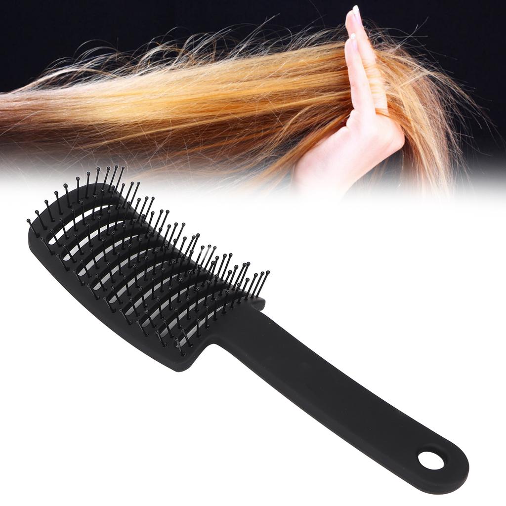 Zakrzywiona Wentylowana Szczotka do Rozczesywania Włosów Uniwersalna Pusta Rączka ABS Wentylowana Szczotka do Rozczesywania do Salonu