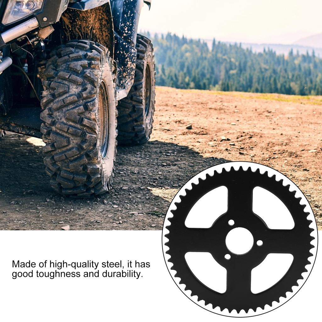 T8F 54 Zähne Langlebiges Stahlritzel Hartes Kurbelset Geeignet für Mini Motorrad ATV Kart