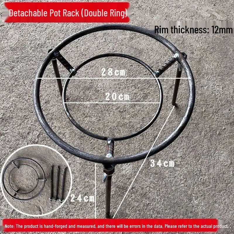 Detachable Camping Tripod Firewood Pot Stand