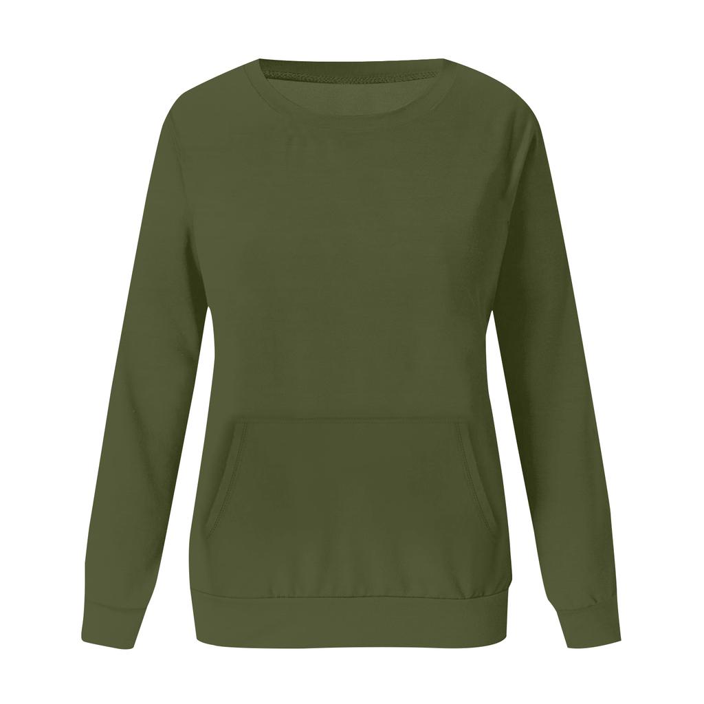 Plus Size Sweatshirt För Kvinnor Oversized Crewneck Långärmad Pullover Toppar