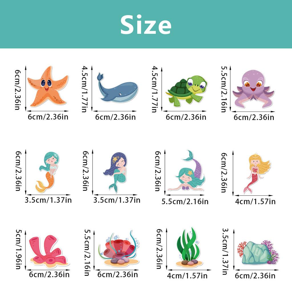 Theme Ocean Cake Flags Mermaid Starfish Turtle Decor For Celebration Supplies