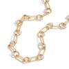 Design sense Classic style 18K gold pearl chain necklace Versatile trend jewelry