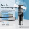 2 In 1 Mini Water Spray Mist Fan Face Steamer Camping Cooling Fan  Dormitory