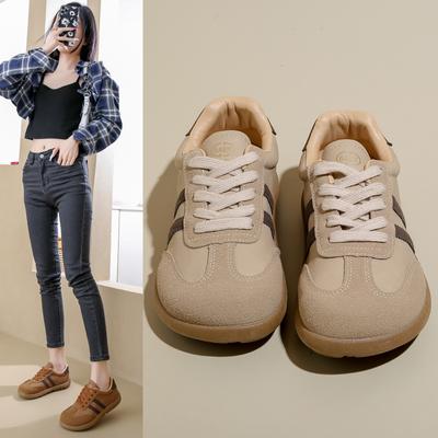 Fashion 2024 Women's Designer New Training Sneakers Comfortable Flat Sole Breathable Fashion Round Toe Lace-up Casual Sneakers