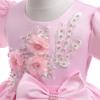 Girls Dresses Infant Baby Baptism Dress For Girls Kids Wedding Party Dresses Bow Beaded Tulle Christening Gown Birthday Children Clothes