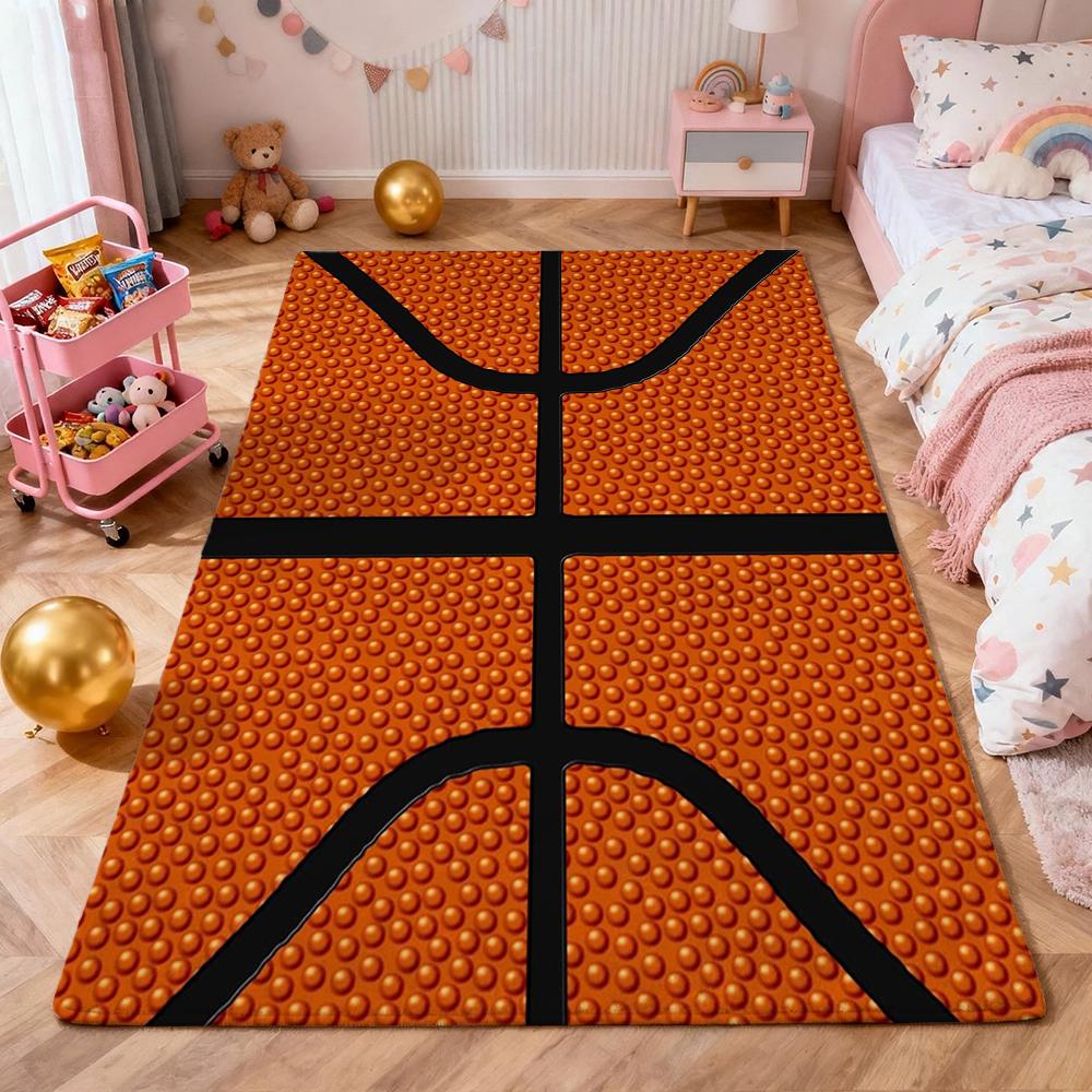 Basketball Court Rectangular Rug Allseason Carpet For Gaming Room Study Living Room Home Party Decor Christmas Gift