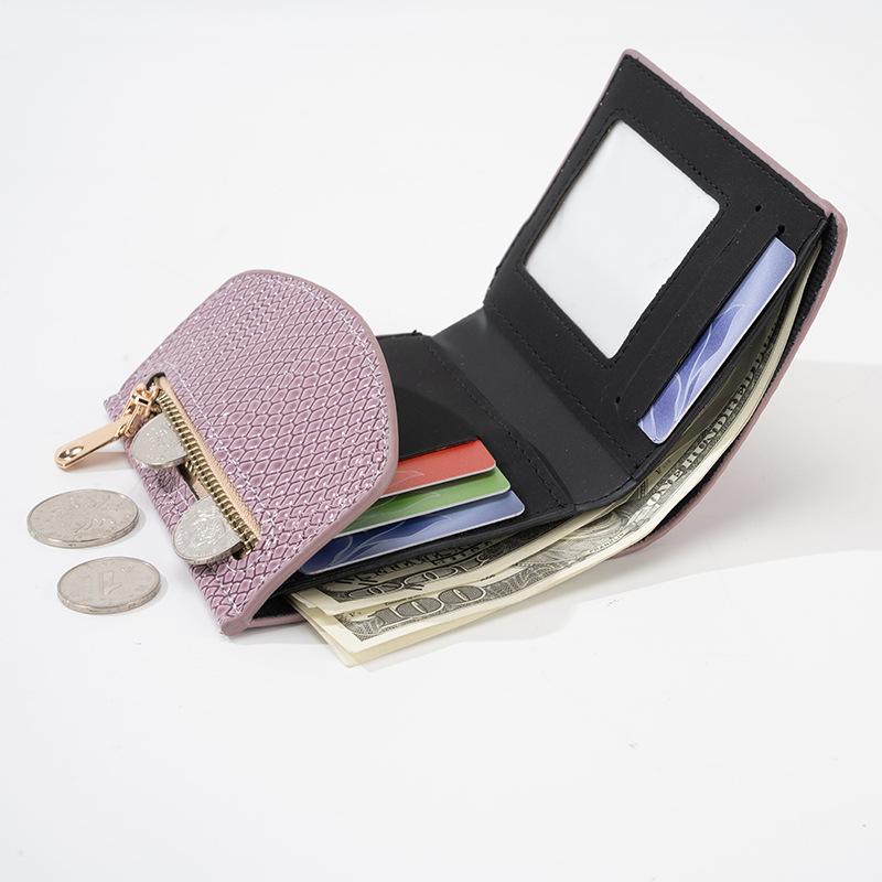 Fashionable Wallet Small Crocodile-patterned Bag Large Denomination Multiple Slots Coin Purse