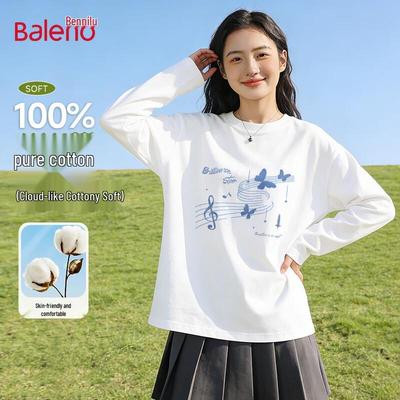 Baleno Women's Pure Cotton Long Sleeve T-Shirt