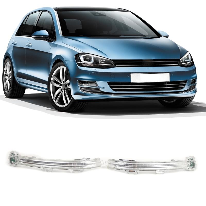 Plugs & Play Side Signal Corner LED Blinker Light Vehicle Exterior Mirror Turn Indicator for Golf 7, MK2, MK7 5G0949101