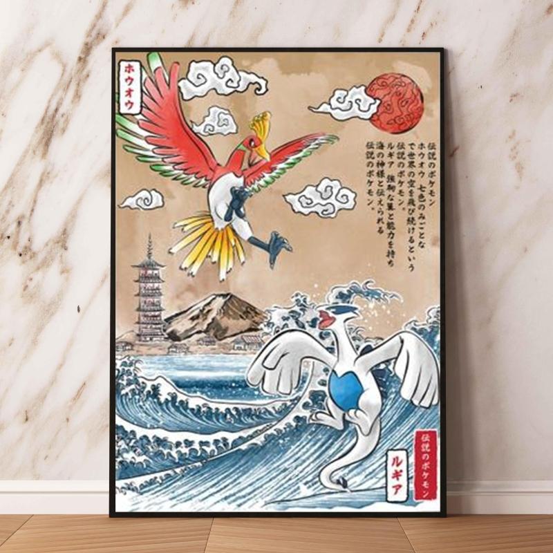 Pokemon Themed Typhlosion Wall Decor with Delicate Details Long Lasting Colors Suitable for Various Scenes Such As Living Rooms