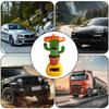 universal Car Dash Decorations Shaking Head Solar Powered Cactus Toy Figures Car Ornaments for Dashboard Interior Accessories