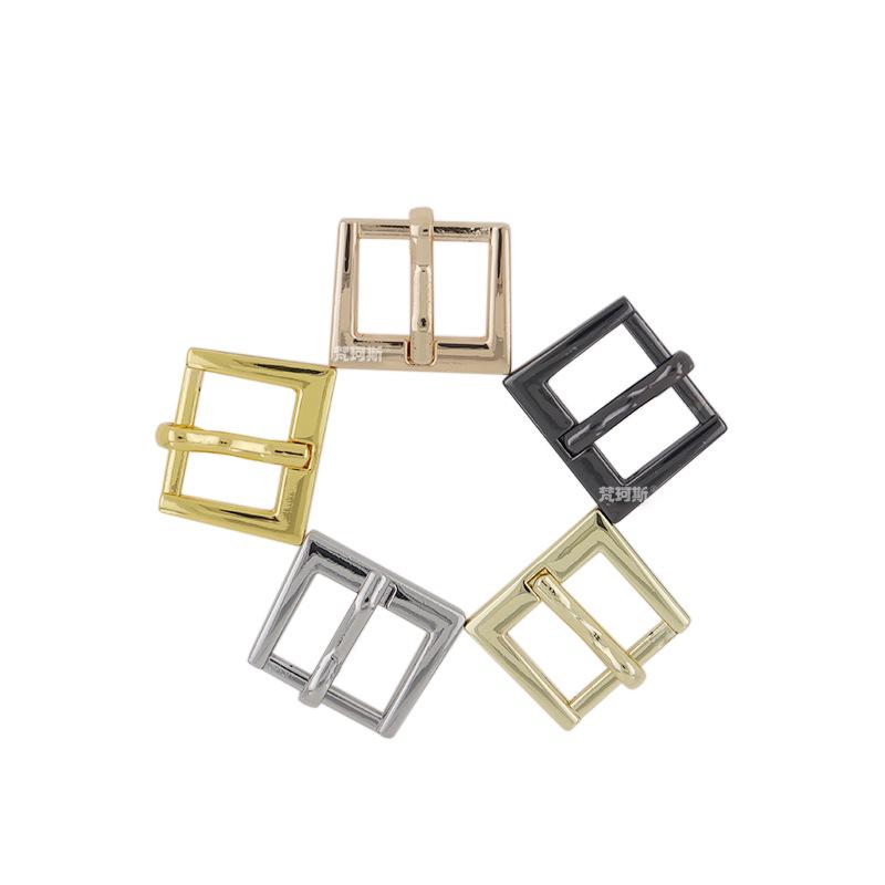 Zinc Alloy Trapezoidal Belt and Shoe Buckle - Adjustable Pin Buckle for Clothing and Accessories