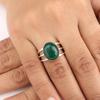 Natural Green Onyx Cab Gemstone 925 Sterling Silver Women Jewelry Partywear Ring For Anniversary Gift RR-73-23
