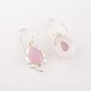 Rose Chalcedony Gemstone Earring 925 Stamped Silver Handmade Fashionable Jewelry EE-163-19