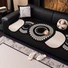 All-season Universal Irregularity Letters Sofa Cushion Retro Chenille Sofa Cover Non-Slip Couch Slipcover Protector