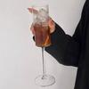 Striped Wine Cup Transparent Champagne Cup Drinkware Drink Cup  Drink