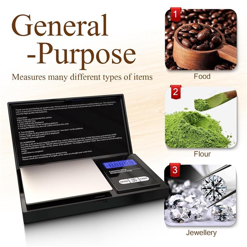 Portable 0.01g High-Precision Mini Gram Scale for Jewelry