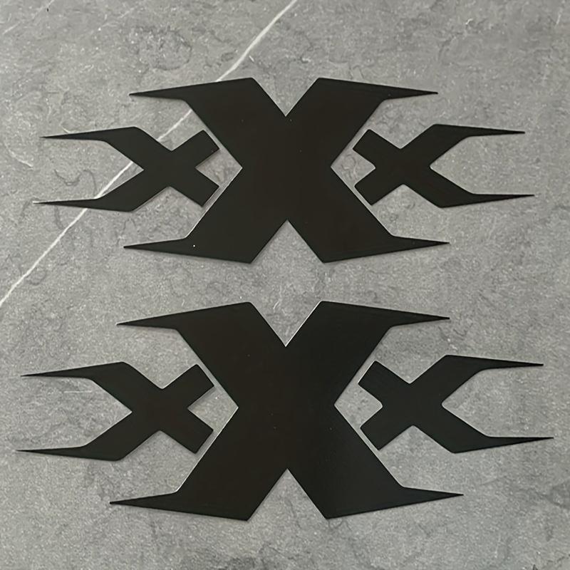 2PCS XXX Motorcycle Stickers Waterproof DIY Motorbike Helmet Side Panels Fuel Tank Fairing Scooter Vinyl Decals Cool Decoration