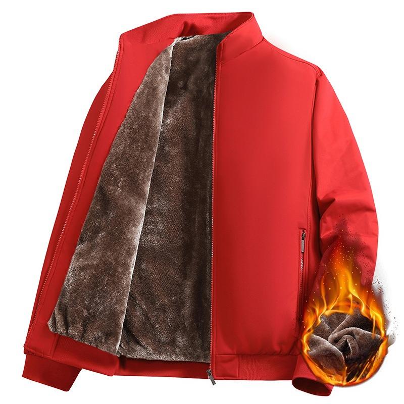 New Style of Executive Cotton Jacket for Men Middle-aged and Elderly Men's Jacket Plus Cotton Thickened