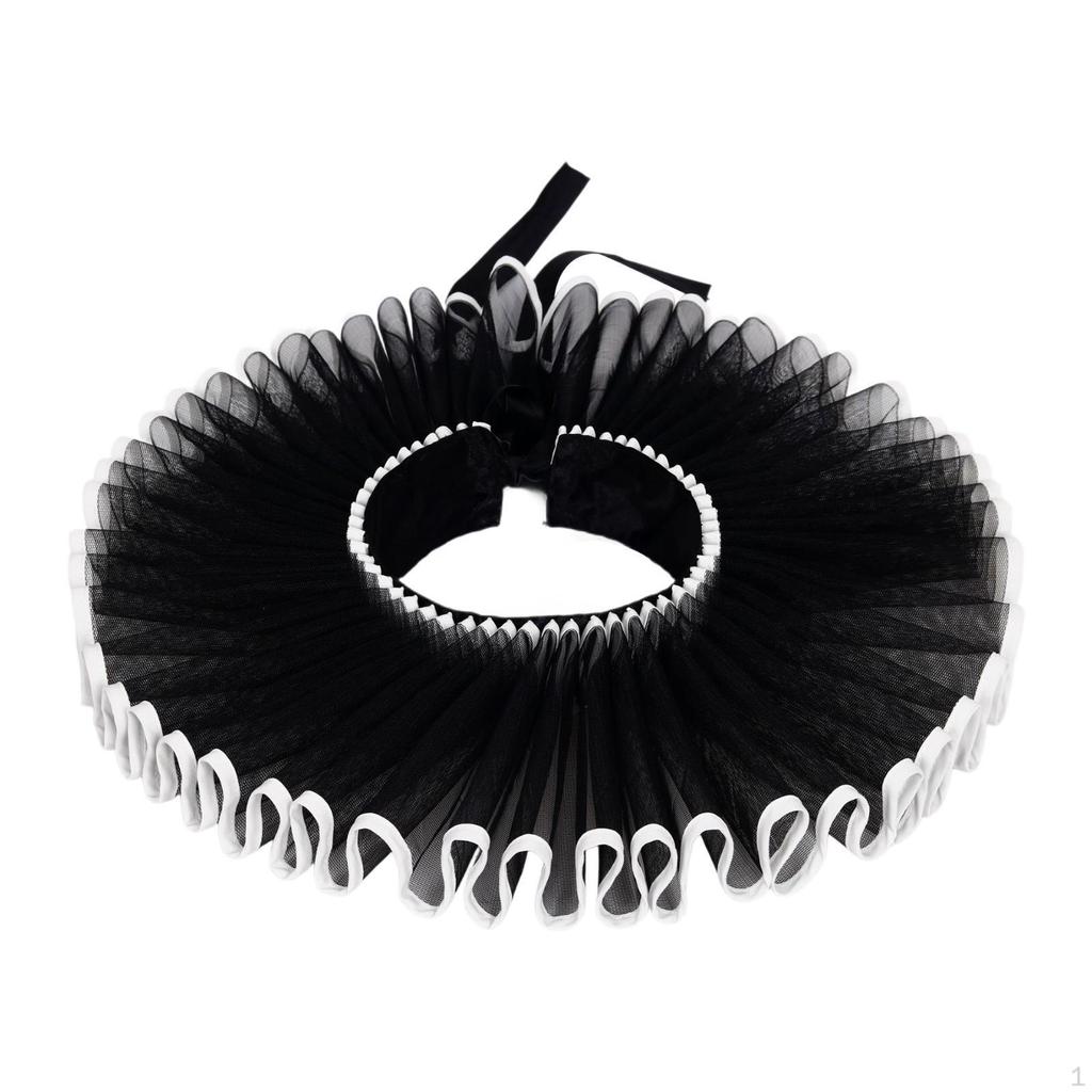 Abnehmbare Rüschenkragen im elisabethanischen Stil für Foto-Requisiten