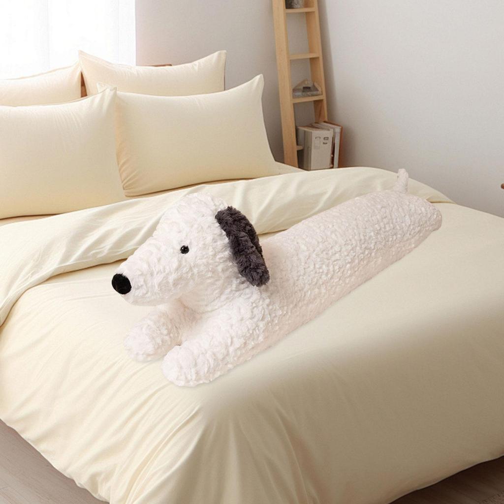 Long Dog Plush Toy Cartoon Snuggling Stuffed Animal Cushion for Home Bedroom 120CM