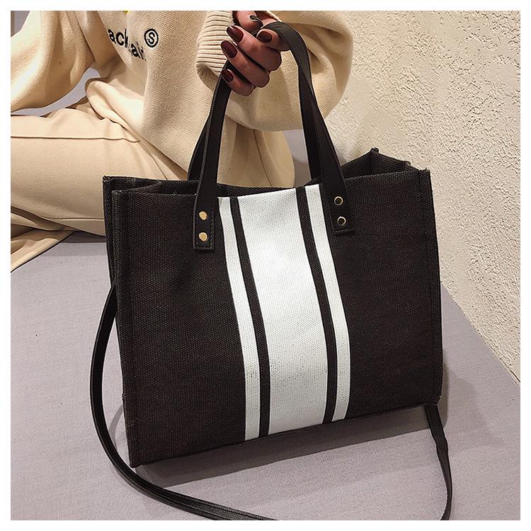 SCIONE Женский портативный портфель в полоску — фото 14