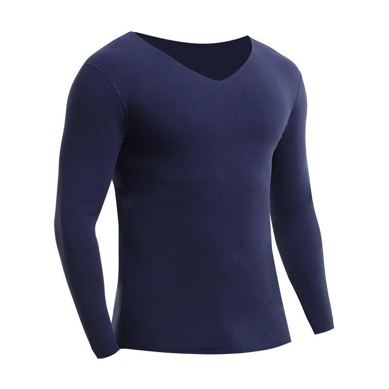 Men's Seamless One-Piece Thermal Underwear - Plus Velvet, Thickened, Cold-Proof, Cotton, Autumn/Winter Wear