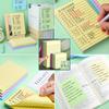 100/200 Pages of Horizontal Line Sticky Notes Colorful Posted It Note Pad Planner Sticker Notepad Memo Pad School Office Supply