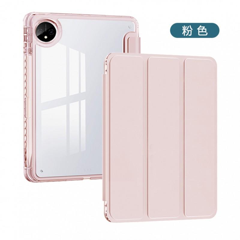 Transparent Slim Folio Case MatePad Pro 11 Inch With Pen Slot Magnetic Sleep/Wake 3-Fold Stand Shockproof PU Leather