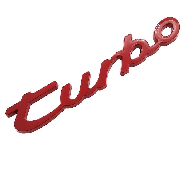 1Pc Turbo Letters Badge Emblem Car Styling Refitting Sticker Fender Side Mark