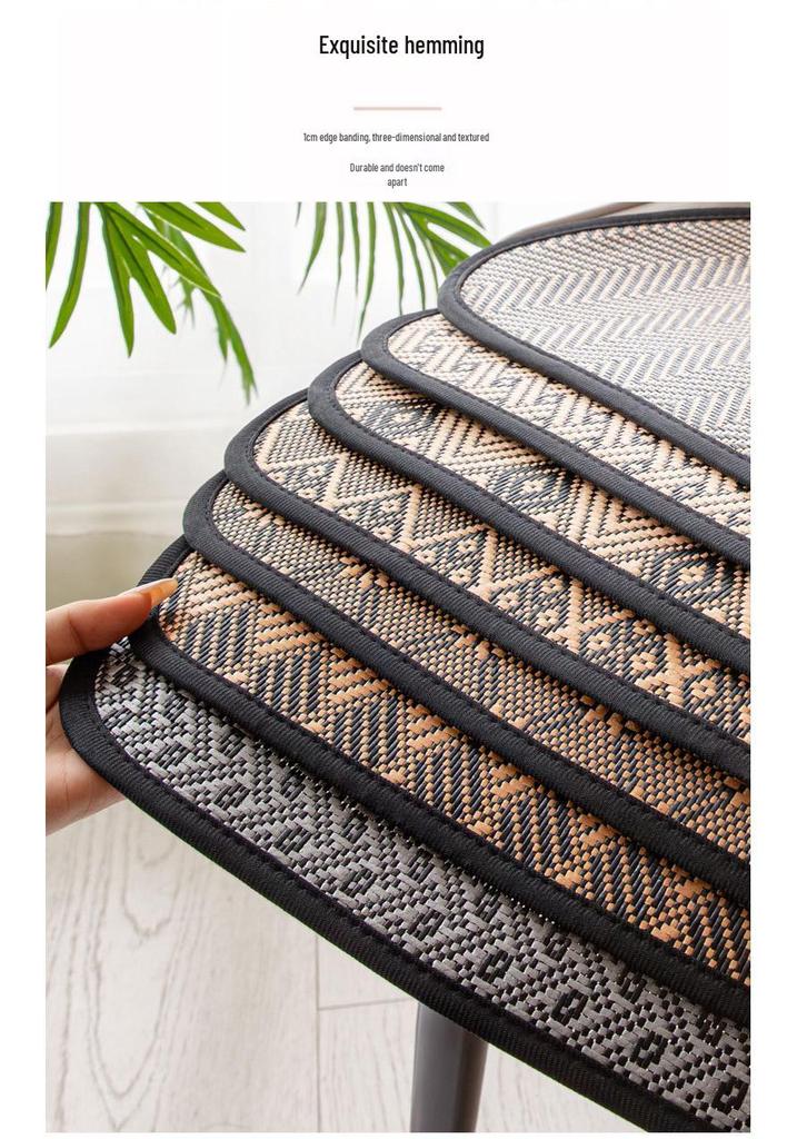 Breathable Non-Slip Ice Silk Cooling Seat Cushion - Chinese Style