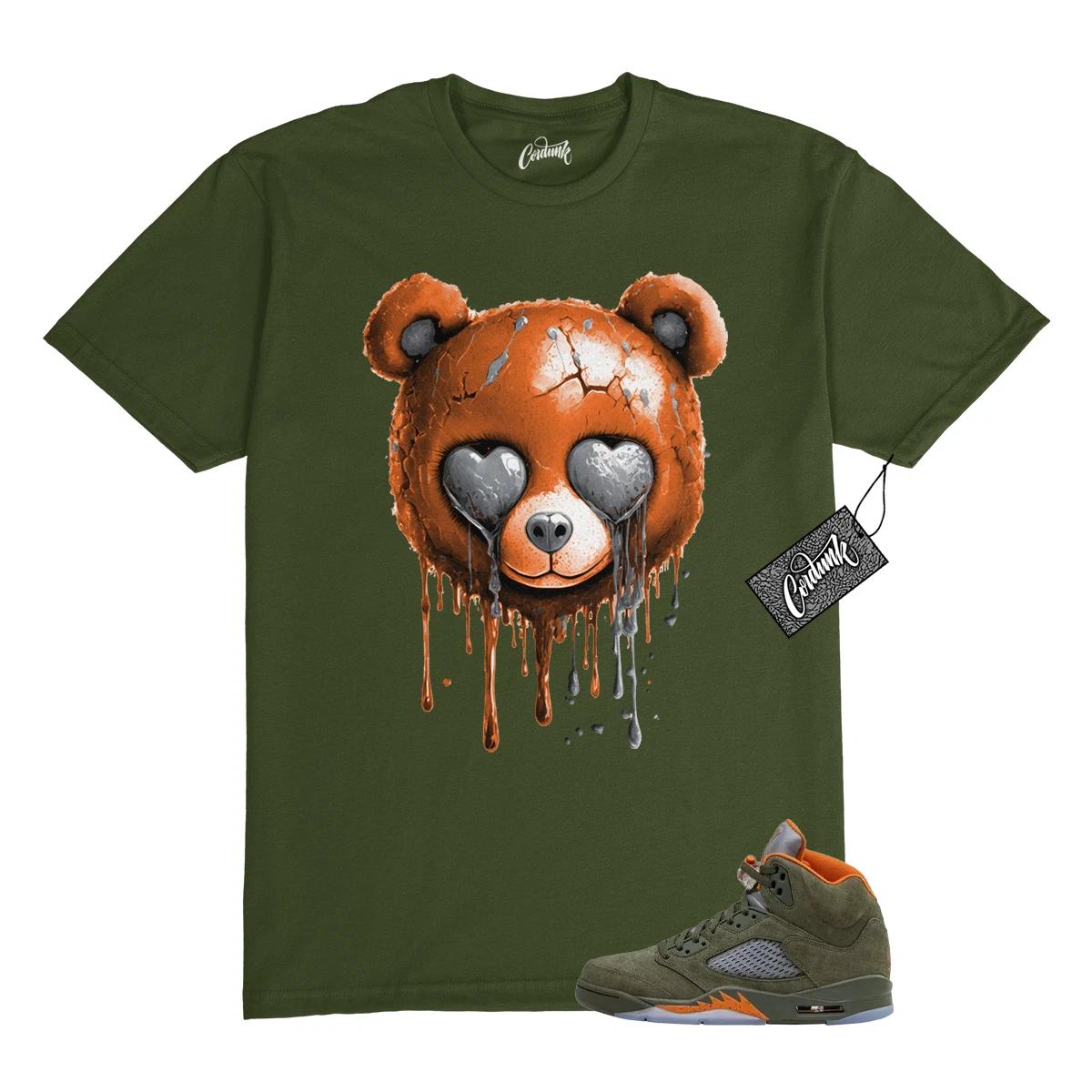 5 Olive Army Solar Orange Black Grey T Shirt Match SLB 160