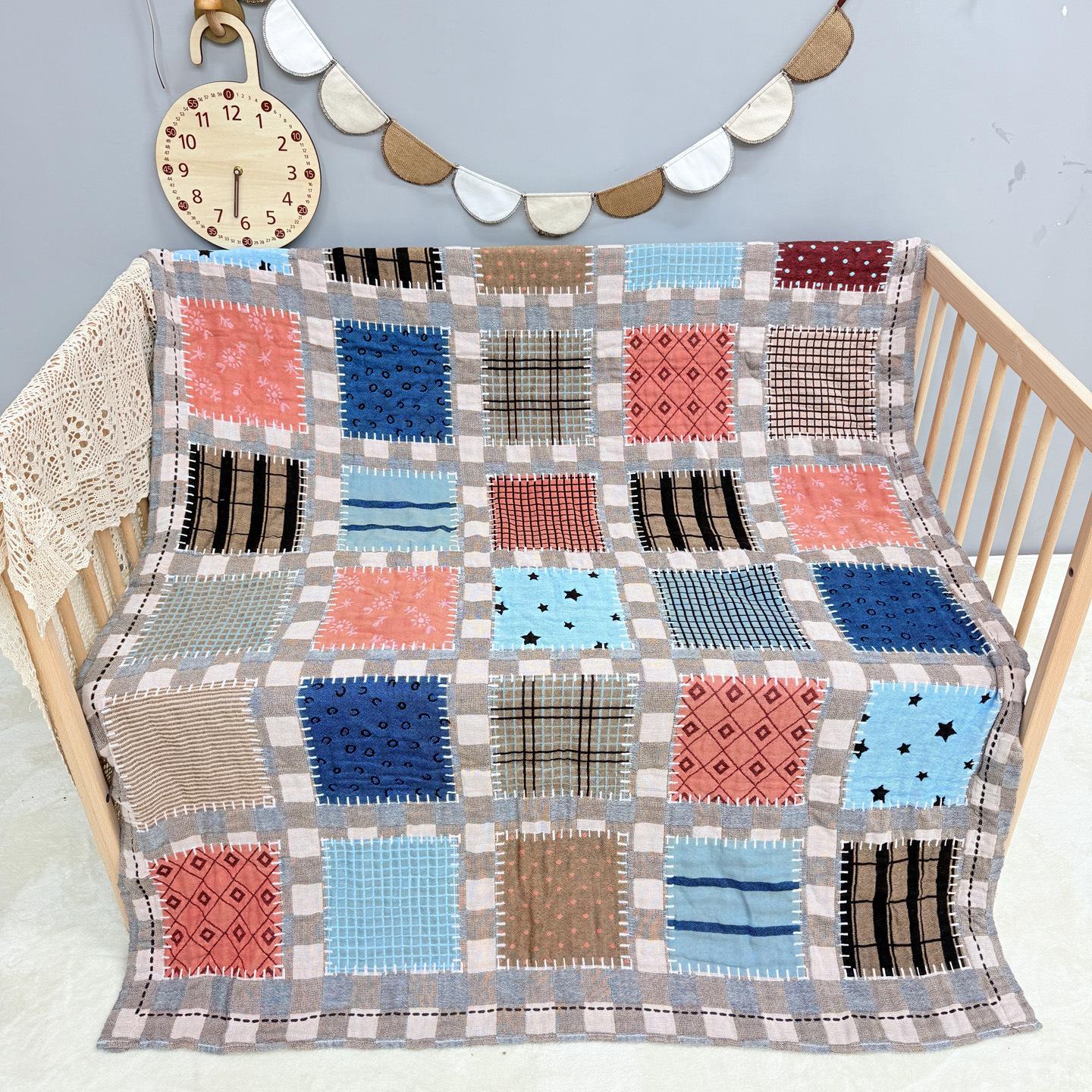 All-Season Pure Cotton Gauze Bath Blanket - Absorbent Baby & Toddler Wrap Towel 120x150