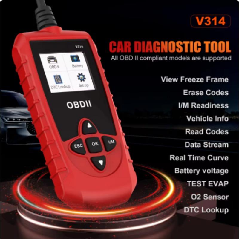 Universal Car OBDII Scanner - Automotive Diagnostic Tool with Code Reading & Fault Detection