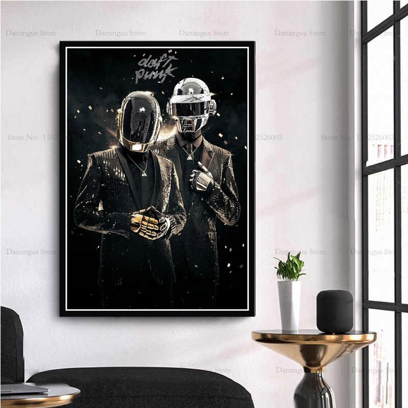 

Абстрактный Daft Punk Диджей Музыкальная Звезда Произведение искусства Легенда Современные Принты Плакатов Настенное Искусство Холст Живопись Картинка Фото Подарок Комната Домашний Декор 20x30cm no frame