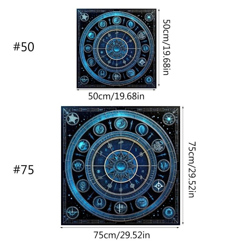 Tischdecke Astrologie Orakel Spielmatte Quadratische Form Pendel Altar Tischdecke