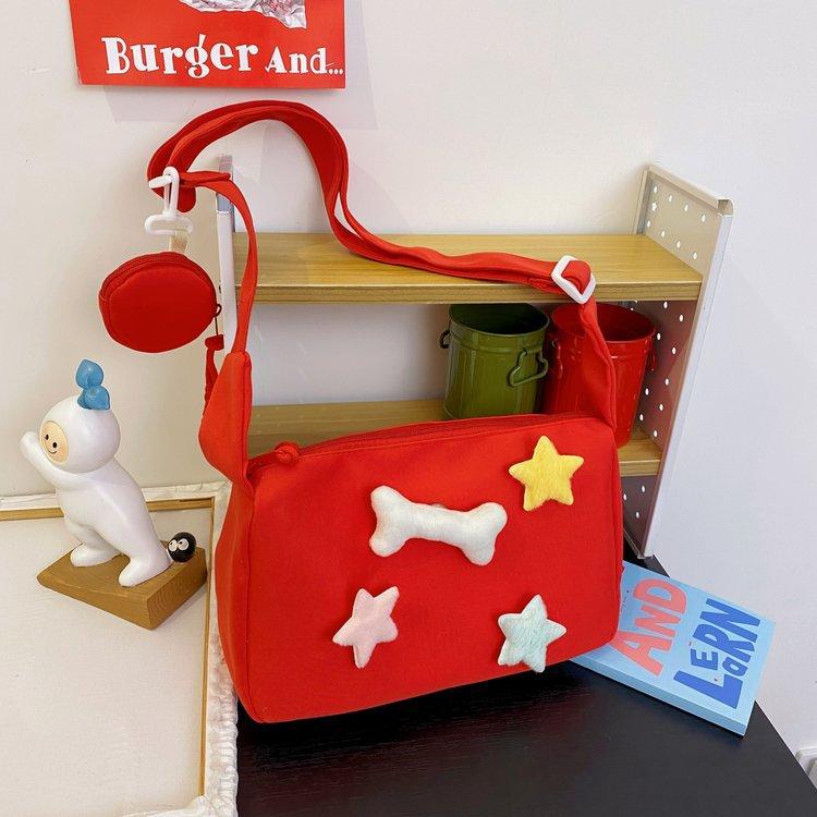 

И Удобная Прочная Женская Сумка Через Плечо Модная Универсальная Подарок для Девушки красный