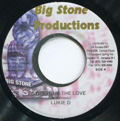 7inch Record LUKIE D - Where Is The Love NONE Big Stone Produ 2005 Jamaica Reggae, Ska & Dub Used