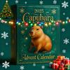 2025 Kalendář s kapybarou 24 dní Vánoční odpočítávací kalendář s 24 ks 2D/3D ozdob kapybary Dárkové překvapení pro sváteční výzdobu