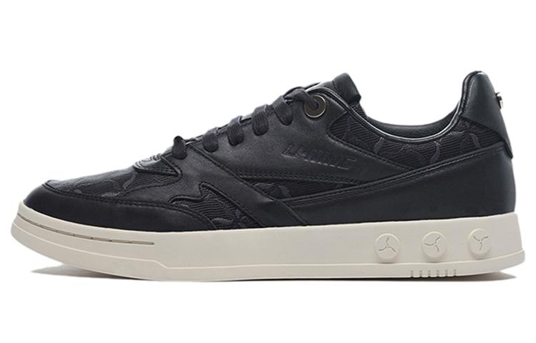 Li Ning Classic Collection Textile, Leather Slip Resistant, Abrasion Resistant, Lightweight Low top Skateboard Shoes ALFR124-1 37