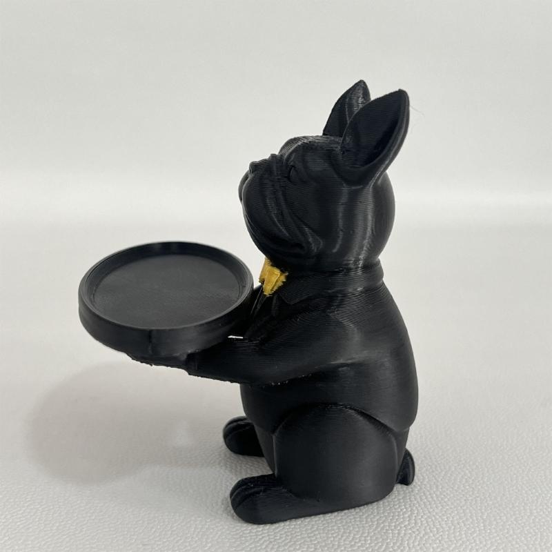 Lovely Dog Statue Key Candy Bowl Dog Statues Figurines Entryway Table Ornament for Office Home Decors New Year Gift