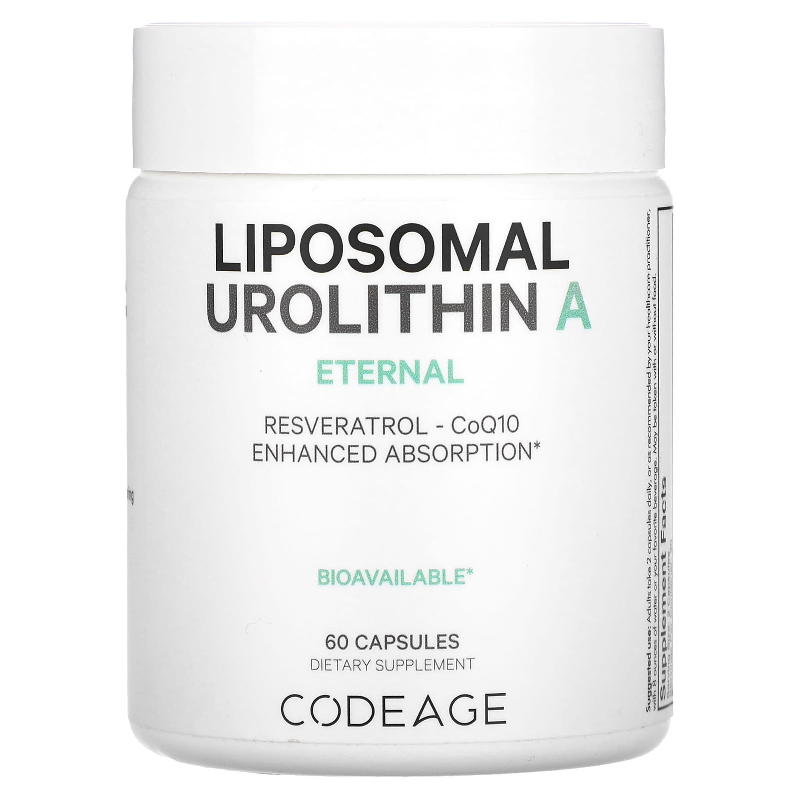

Liposomal Urolithin A, Eternal, 60 Capsules