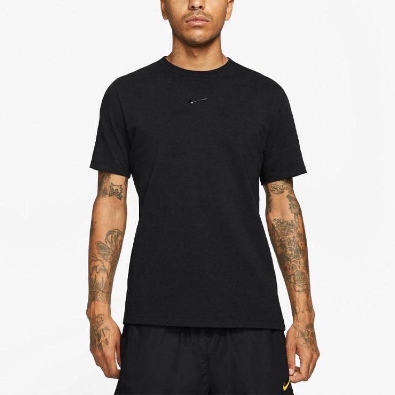 Nike T-shirt Sport Girocollo Uomo X Drake Nocta Logo Piccolo Top Neri DA4138-010