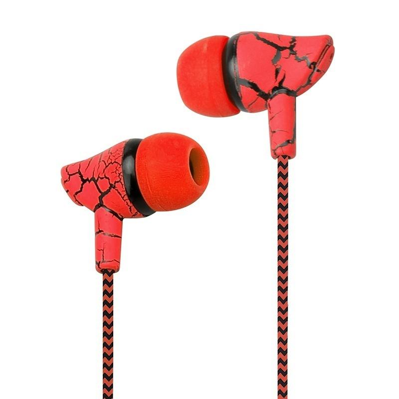2018 New Sport Earphone Headset Super Bass 3.5mm Earphone Wired Crack Headset Button with Mic Handsfree Earphone for Samsung MP3 MP4