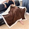 1pc Lamb Velvet Blanket 3D Fashion Design Sherpa Plush Super Soft Fluffy Warm Comfortable Bed Blanket Suitable for Sofa Living