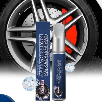 Car Rim Paint 10ml Precision Scratch Fix Paint Pen Rim Scratch Remover For Home Garage Workshop Vehicle Minor Damage Upkeep